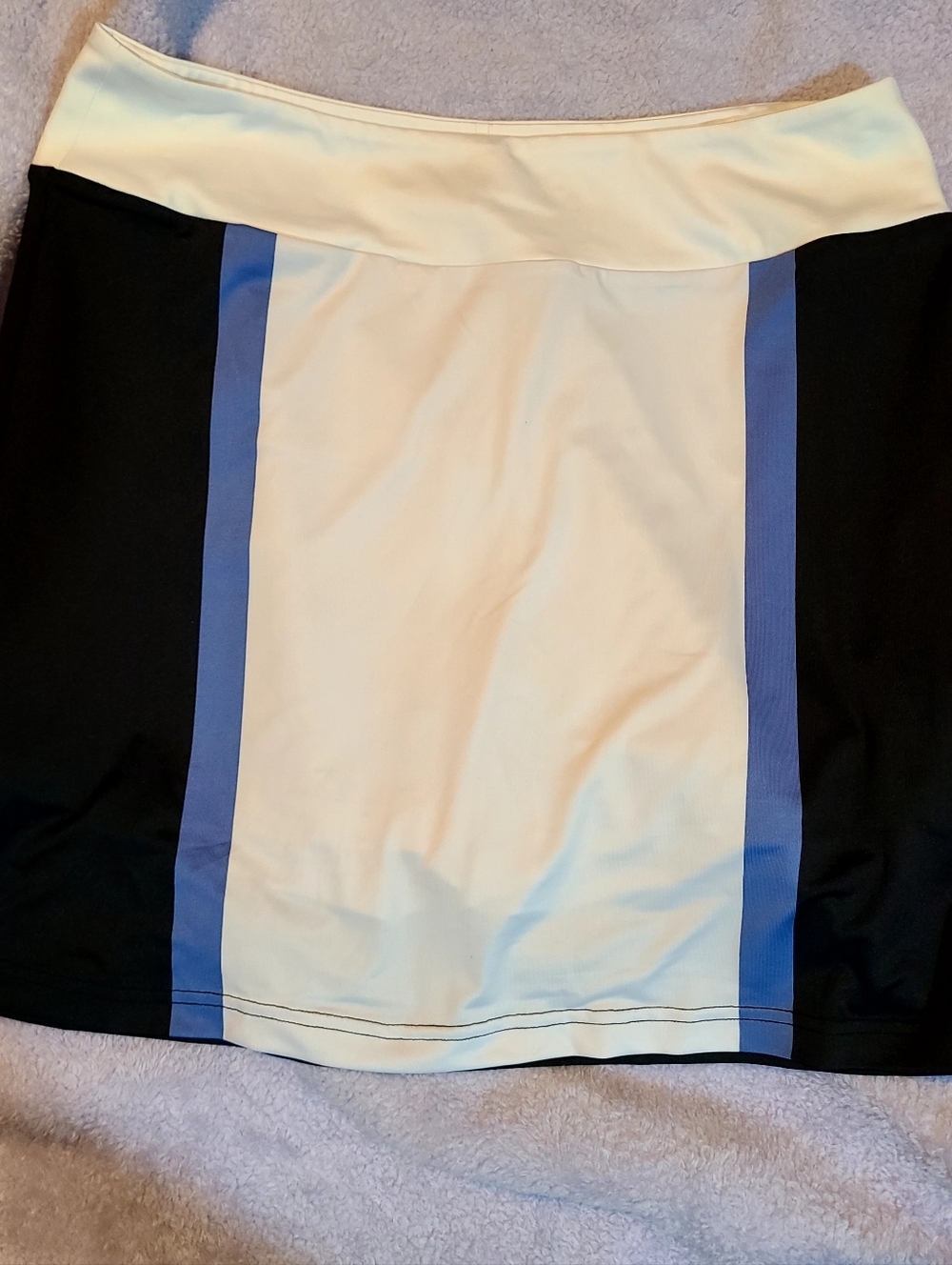 GOLFTINI Stability Skort Blue White Striped Performance NWT - Picture 2 of 7